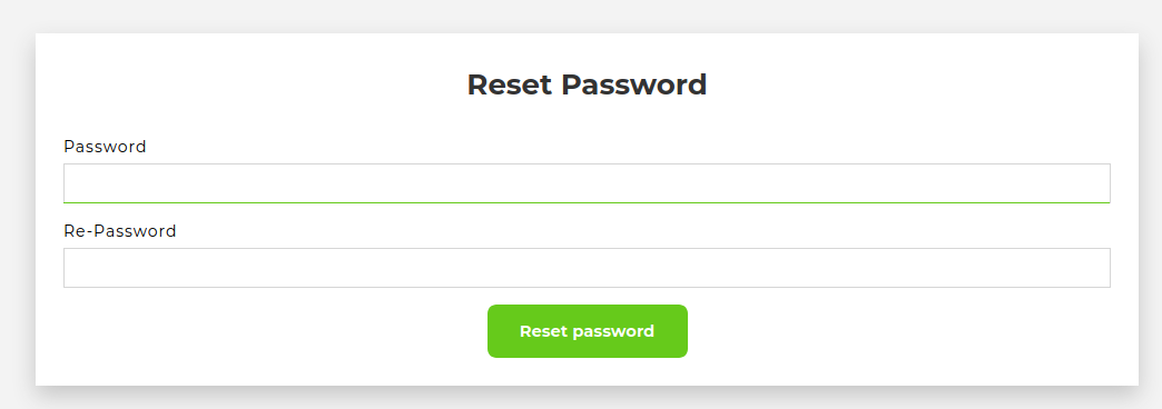 Accessing the Forgotten Password Page
