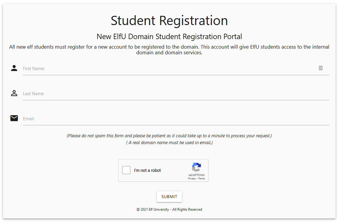 Student Registration